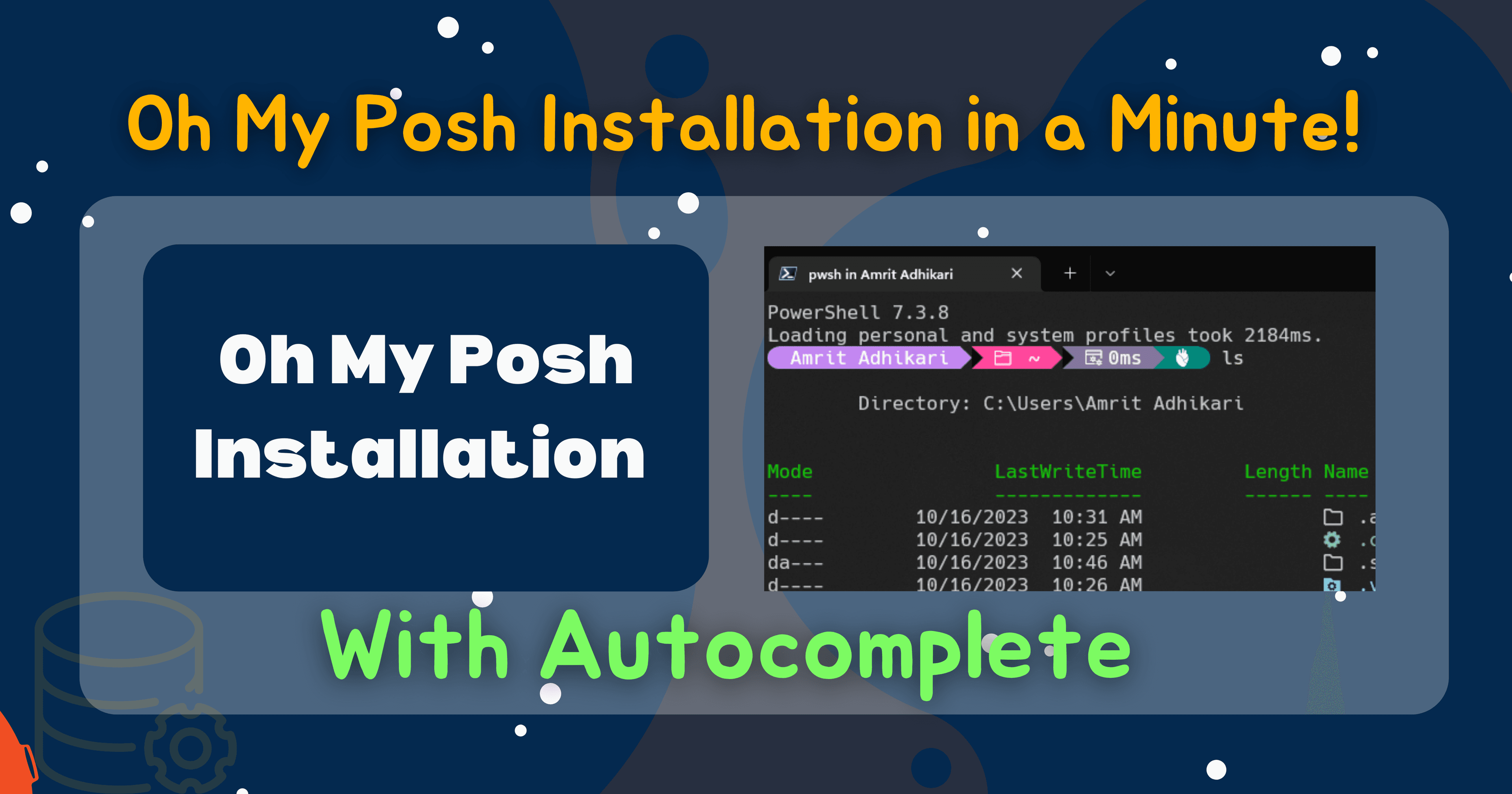 Oh My Posh Installation in a Minute!