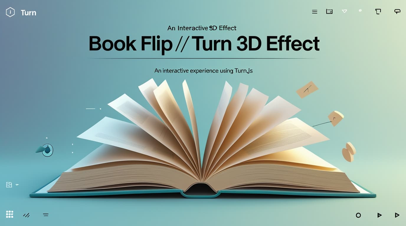 Book Flip / Turn 3D Effect: An Interactive Experience using turnjs